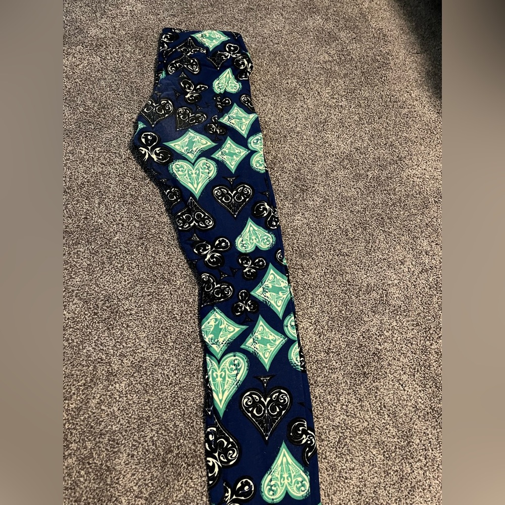 OS Lularoe card suit leggings